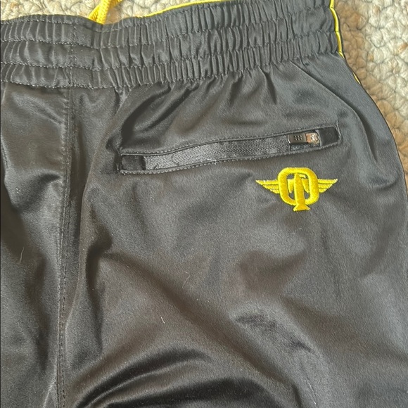 Tapout Black Track Pants with Yellow Trim - Picture 6 of 8